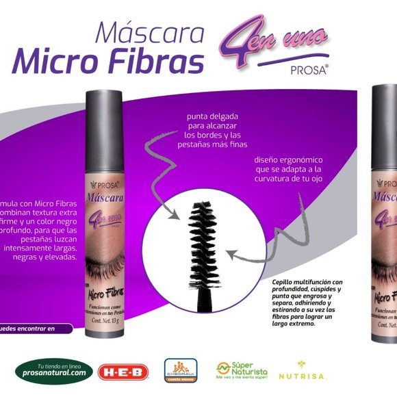 PROSA - PA003 : Mascara With Nylon Micro Fibers 2 PCS - Picture 1 of 3